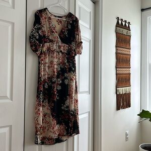 Zara Floral Midi Dress